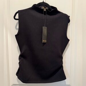 Truth Black sleeveless women's blouse, size S